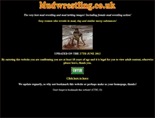 Tablet Screenshot of mudwrestling.co.uk